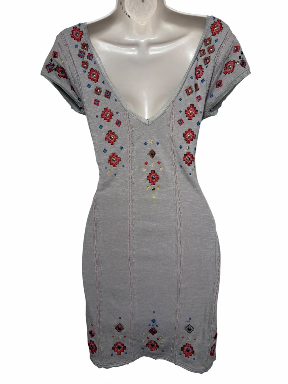 Free People "Rich In Embroidery" mini xsmall dress - Picture 8 of 14